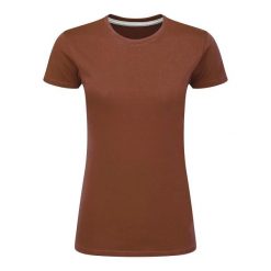 Idealna Koszulka Damska. Brązowe bluzki SG, l, bez wzorów, sportowe, bez kołnierzyka, bez ramiączek. Za 34.99 zł.