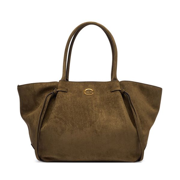 Torebka Guess. Brązowe shopper Guess, z aplikacjami, bez dodatków. Za 674.99 zł.