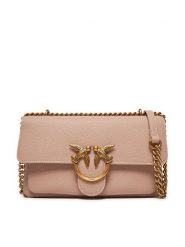 PINKO Torebka Love One Soft Mini AI 24-25 PLTT 104528 A29Q Różowy. Czerwone listonoszki Pinko, bez wzorów, ze skóry, bez dodatków. Za 759.99 zł.
