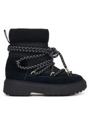 Tommy Hilfiger Śniegowce Lace-Up Water Resist Snow Boot FW0FW09546 Czarny. Czarne trapery i śniegowce TOMMY HILFIGER, z materiału. Za 649.99 zł.