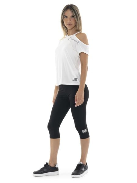 Legginsy na co dzień na siłownię. Czarne legginsy LEONE 1947 APPAREL, s, bez wzorów. Za 42.06 zł.