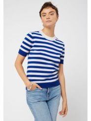 Rodier Kaszmirowy sweter w kolorze bialo-niebieskim rozmiar: 38. Białe swetry Rodier, bez wzorów, z kaszmiru, bez ramiączek. Za 458.95 zł.