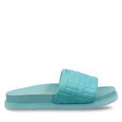 Klapki Gant. Niebieskie klapki GANT, bez wzorów, bez obcasa. Za 179.99 zł.