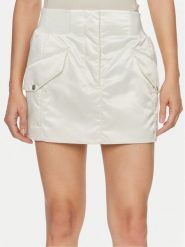 Calvin Klein Jeans Spódnica mini J20J223317 Écru Regular Fit. Spódnice Calvin Klein Jeans, s, bez wzorów, z jeansu, mini. Za 249.99 zł.