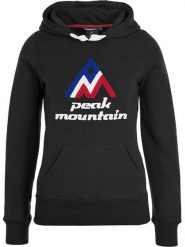 Peak Mountain Bluza w kolorze czarnym rozmiar: S. Czarne bluzy Peak Mountain, s, bez wzorów, bez kaptura. Za 110.04 zł.