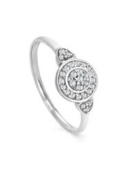 OR Carats Złoty pierścionek z diamentami rozmiar: 54. Szare pierścionki OR Carats, z diamentem, złote. Za 848.99 zł.