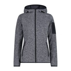 Bluza damska turystyczna CMP 3H19826. Szare bluzy CMP, l, bez wzorów, bez kaptura. Za 297.50 zł.