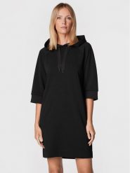 Sisley Sukienka dzianinowa 4IPRLV01T Czarny Regular Fit. Czarne sukienki Sisley, bez wzorów, z dzianiny, bez kołnierzyka, bez ramiączek. Za 229.99 zł.