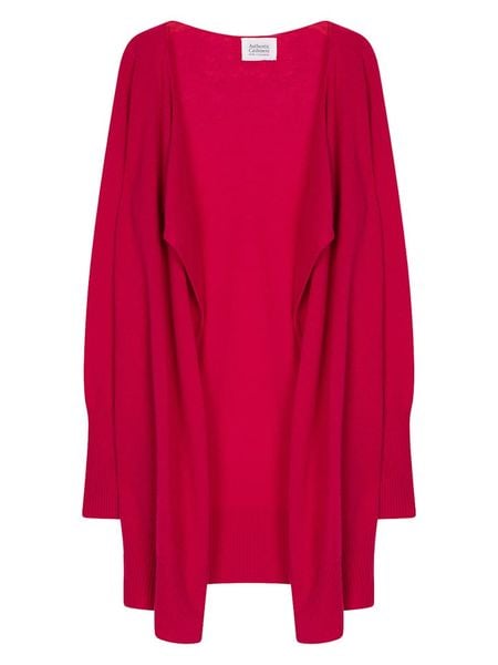 AUTHENTIC CASHMERE Kaszmirowy kardigan "Chesery" w kolorze czerwonym rozmiar: L. Czerwone kardigany AUTHENTIC CASHMERE, l, bez wzorów, z kaszmiru. Za 329.89 zł.