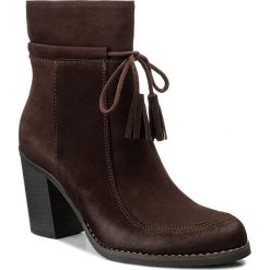 Botki SERGIO BARDI - Pistoia FW127271617GM 434. Brązowe botki Sergio Bardi, z aplikacjami, z nubiku, bez obcasa, bez zapięcia. W wyprzedaży za 259.00 zł.