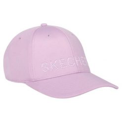 Damska czapka Skechers. Czerwone czapki Skechers, bez wzorów. Za 84.99 zł.