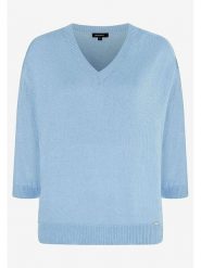 More & More Sweter w kolorze błękitnym rozmiar: 46. Niebieskie swetry More & More, bez wzorów, ze splotem, bez ramiączek. Za 105.63 zł.