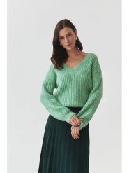 TATUUM Sweter "Aspen" w kolorze jasnozielonym rozmiar: M. Zielone swetry Tatuum, m, bez wzorów, z wełny, bez ramiączek. Za 210.95 zł.