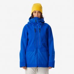 Kurtka snowboardowa damska Wedze SNB 900. Niebieskie kurtki narciarskie WED'ZE, m, bez wzorów, z materiału, bez kaptura, narciarskie. Za 899.99 zł.