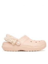 Crocs Klapki Classic Fleece Lined Clog Quartz 211396 Różowy. Czerwone klapki Crocs, bez wzorów, z tworzywa sztucznego, bez obcasa. Za 259.99 zł.