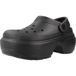 Klapki Crocs Model Stomp Clog Kolor Czarny. Czarne klapki Crocs, bez wzorów, z gumy, bez obcasa. Za 402.00 zł.