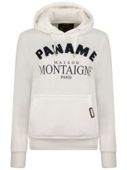 Maison Montaigne Bluza "Guliamai" w kolorze białym rozmiar: XL. Białe bluzy Maison Montaigne, xl, bez wzorów, z kapturem. Za 96.83 zł.