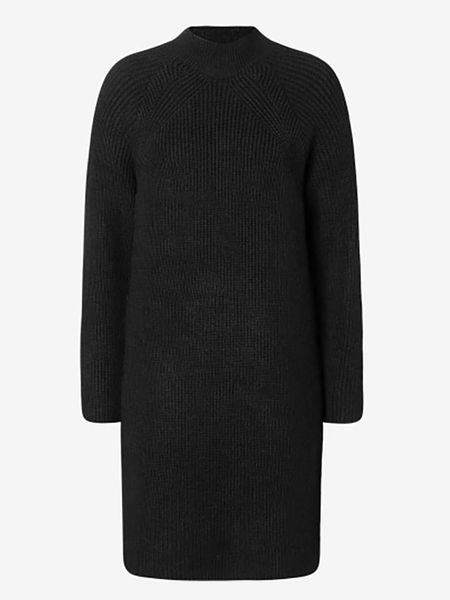 More & More Sukienka dzianinowa w kolorze czarnym rozmiar: 46. Czarne sukienki More & More, na co dzień, bez wzorów, z dzianiny, bez kołnierzyka, bez ramiączek, maxi, proste. Za 87.40 zł.