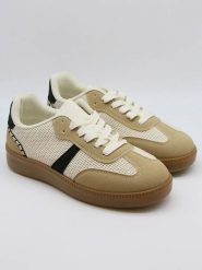 Bellucci Sneakersy w kolorze beżowo-czarnym rozmiar: 39. Brązowe trampki Bellucci, bez wzorów, bez zapięcia. Za 127.35 zł.