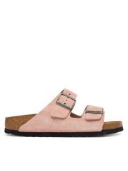 Birkenstock Klapki Arizona 1031651 Różowy. Czerwone klapki Birkenstock, bez wzorów, ze skóry, bez obcasa. Za 509.99 zł.