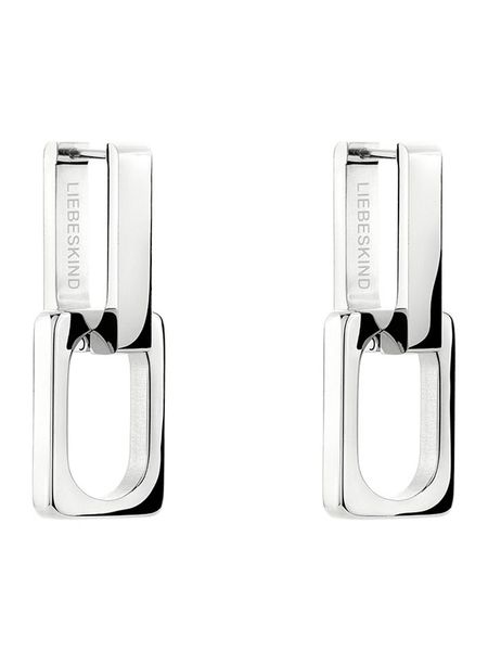 Liebeskind Kolczyki-kreole w kolorze srebrnym rozmiar: onesize. Szare kolczyki Liebeskind, srebrne. Za 244.22 zł.