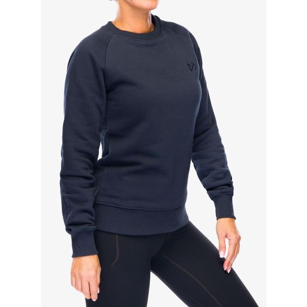 Bluza bawełniana damska Didriksons Fyn Sweater. Niebieskie bluzy Didriksons, m, bez wzorów, z bawełny, bez kaptura. Za 214.99 zł.