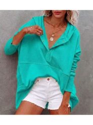 Milan Kiss Bluza w kolorze turkusowym rozmiar: M. Niebieskie bluzy Milan Kiss, m, bez wzorów, z kapturem. Za 169.95 zł.