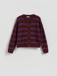 Wzorzysty kardigan - wielobarwny. Kardigany Reserved, l, bez wzorów, z dzianiny. Za 139.99 zł.