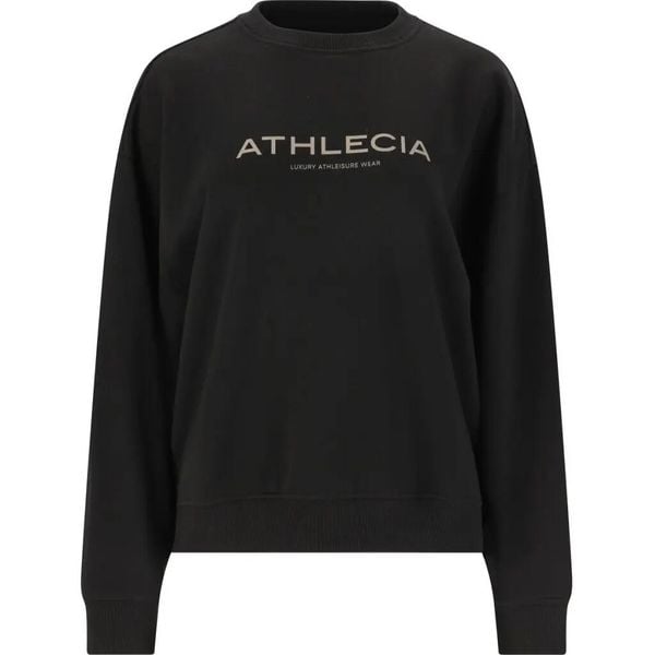 Bluza damska Athlecia Atkins. Czarne bluzy Athlecia, z aplikacjami, z bawełny, bez kaptura. Za 170.00 zł.