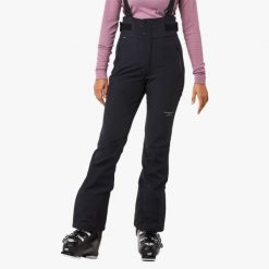 Spodnie narciarskie damskie Swedemount Vail Softshell Bib Pants wodoodporne. Czarne spodnie narciarskie SWEDEMOUNT, bez wzorów, z softshellu, narciarskie. Za 447.00 zł.