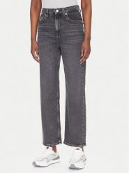 Tommy Jeans Jeansy Layla DW0DW20646 Czarny Straight Fit. Czarne jeansy Tommy Jeans, bez wzorów. Za 439.99 zł.