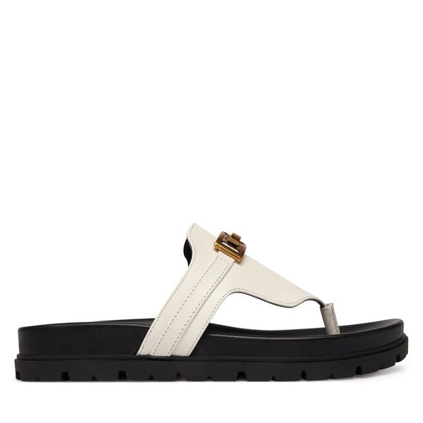 Japonki Guess. Białe klapki Guess, z aplikacjami, bez obcasa. Za 549.99 zł.