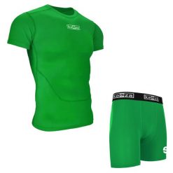 Komplet termoaktywny Keeza z krótkim rękawem. Zielone bielizna sportowa KEEZA, m, bez wzorów. Za 100.00 zł.