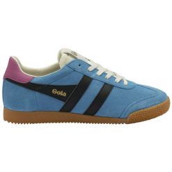 Sneakersy damskie Gola Elan. Czarne obuwie sportowe Gola, z zamszu, bez zapięcia, na fitness i siłownię. Za 470.50 zł.