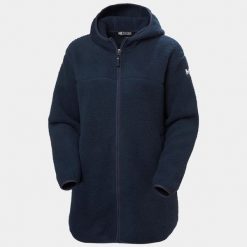 Damska bluza dresowa Helly Hansen Maude Pile. Niebieskie bluzy sportowe Helly Hansen, bez wzorów, z dresówki, bez kaptura. W wyprzedaży za 478.50 zł.
