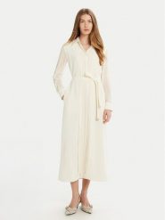 Marella Sukienka koszulowa Iorgo 2513221073 Écru Regular Fit. Sukienki Marella, z aplikacjami, z syntetyku, bez kołnierzyka, bez ramiączek, koszulowe. Za 989.99 zł.