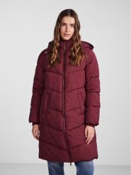 Pieces Płaszcz zimowy 17126619 Bordowy Regular Fit. Czerwone płaszcze Pieces, na zimę, m, bez wzorów, z syntetyku, bez kaptura. Za 329.99 zł.