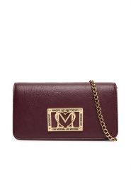 LOVE MOSCHINO Torebka JC5602PP1NLI0552 Bordowy. Czerwone torebki klasyczne Love Moschino, bez wzorów, ze skóry, bez dodatków. Za 659.99 zł.