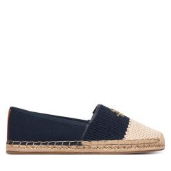 Espadryle Tommy Hilfiger. Niebieskie espadryle TOMMY HILFIGER, bez wzorów, bez obcasa, bez zapięcia. Za 369.99 zł.