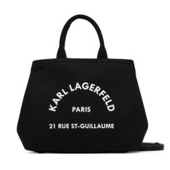 Torebka KARL LAGERFELD. Czarne torebki klasyczne KARL LAGERFELD, bez wzorów, bez dodatków. Za 429.99 zł.