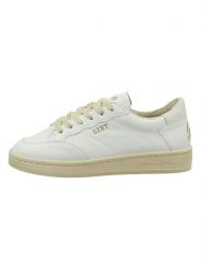 GANT Footwear Skórzane sneakersy "Prepla" w kolorze biało-beżowym rozmiar: 38. Białe trampki GANT Footwear, bez wzorów, bez zapięcia. Za 215.21 zł.