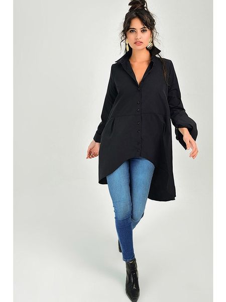 Milan Kiss Koszula w kolorze czarnym rozmiar: M. Czarne koszule Milan Kiss, m, bez wzorów, bez kołnierzyka, bez ramiączek. Za 174.95 zł.