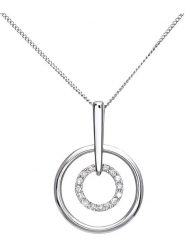 Revoni Złoty naszyjnik z diamentową zawieszką - dł. 46 cm rozmiar: onesize. Szare naszyjniki Revoni, z diamentem, złote. Za 1,087.99 zł.