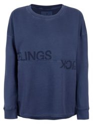 LIEBLINGSSTÜCK Bluza "Upa" w kolorze granatowym rozmiar: XL. Niebieskie bluzy LIEBLINGSSTÜCK, xl, bez wzorów, z bawełny, bez kaptura. Za 158.10 zł.