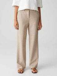 OPUS Spodnie w kolorze beżowym rozmiar: 42. Brązowe spodnie materiałowe Opus, na co dzień, bez wzorów, z materiału. Za 165.99 zł.