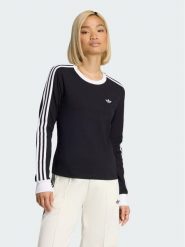Adidas Bluzka 3 Stripes KD7964 Czarny Slim Fit. Czarne bluzki Adidas, s, bez wzorów, z bawełny, bez kołnierzyka, bez ramiączek. Za 178.99 zł.