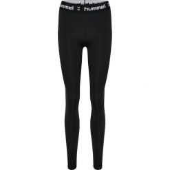 Damskie legginsy Hummel Pulse. Czarne legginsy Hummel, bez wzorów, z materiału. Za 196.00 zł.