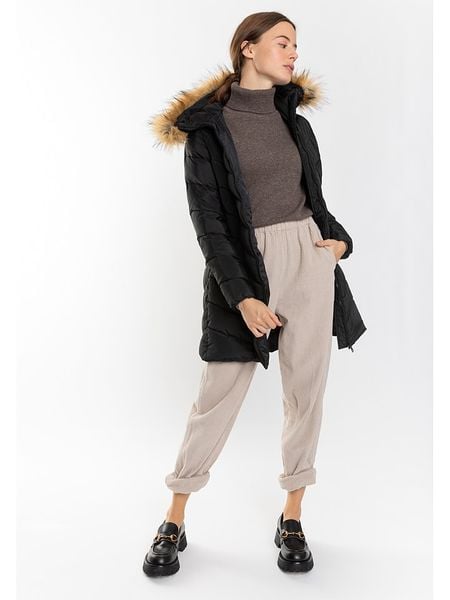 Northwood Płaszcz zimowy "Elsa" w kolorze czarnym rozmiar: S. Czarne płaszcze Northwood, na zimę, s, bez wzorów, z puchu, bez kaptura. Za 244.80 zł.