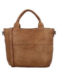 HIDE & STITCHES Skórzana torebka w kolorze jasnobrązowym - 39 x 27 x 12 cm rozmiar: onesize. Brązowe torby na ramię HIDE & STITCHES, bez wzorów, z materiału, przez ramię, bez dodatków. Za 217.99 zł.