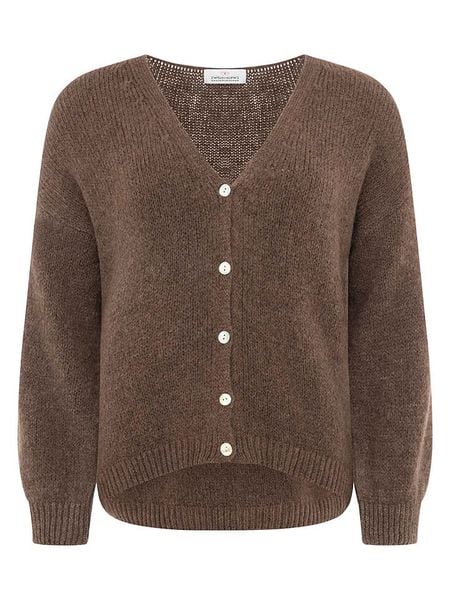 Zwillingsherz Kardigan "Uni" w kolorze brązowym rozmiar: onesize. Brązowe kardigany Zwillingsherz, bez wzorów. Za 169.95 zł.